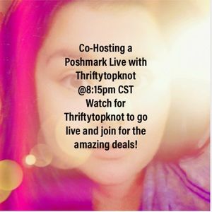 Join Thriftytopknot and myself as I co-host a Poshmark live sale!